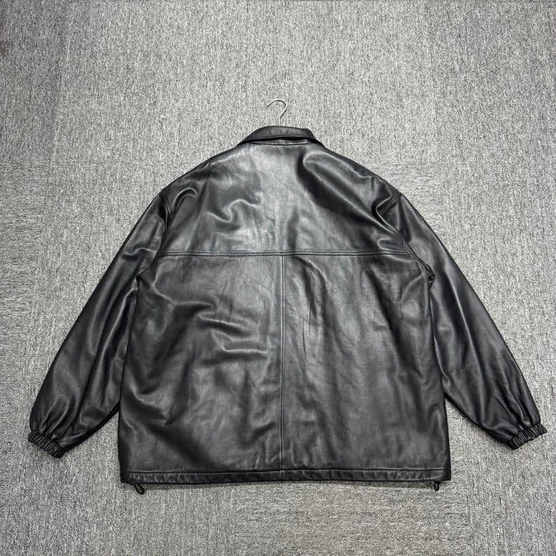 Balenciaga Leather Jacket with Cotton Padding-zp