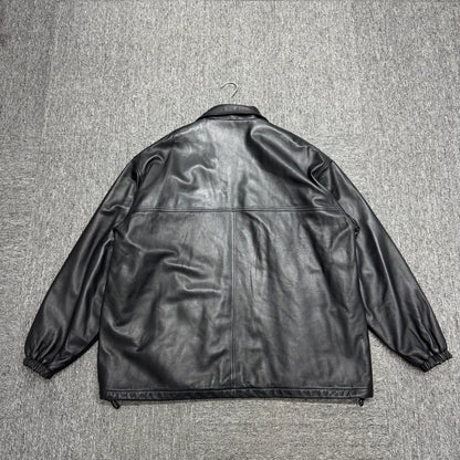 Balenciaga Leather Jacket with Cotton Padding-zp