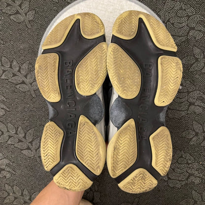 Balenciaga Triple S Sneakers in Black Burgundy