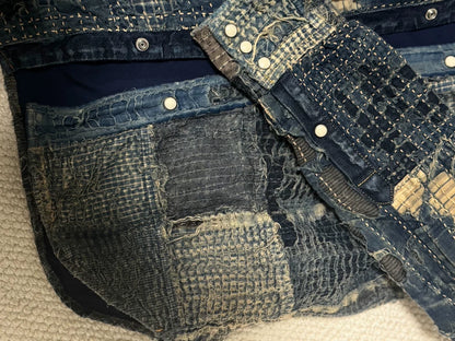 kapital boro sashiko button up shirt