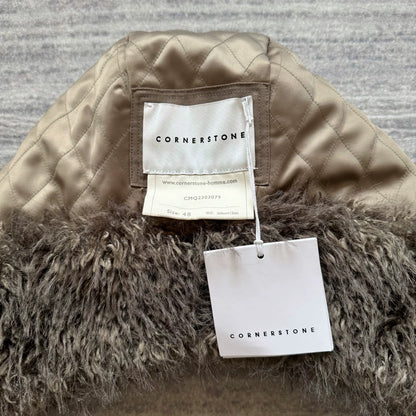 Cornerstone Warm Plush Hooded Scarf-zp