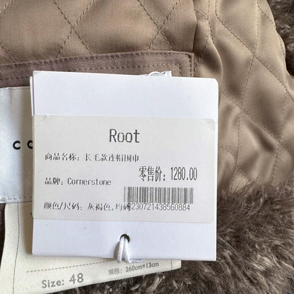 Cornerstone Warm Plush Hooded Scarf-zp