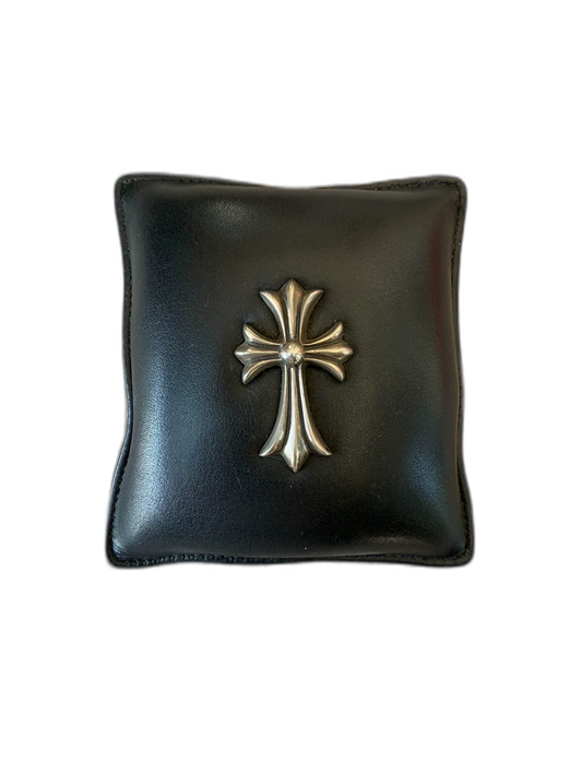 Chrome Hearts Cross Black Leather Paperweight