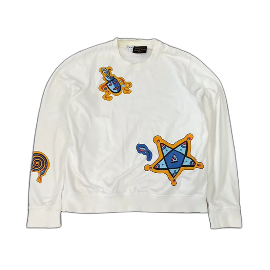 Loewe Graffiti Sweatshirt in White