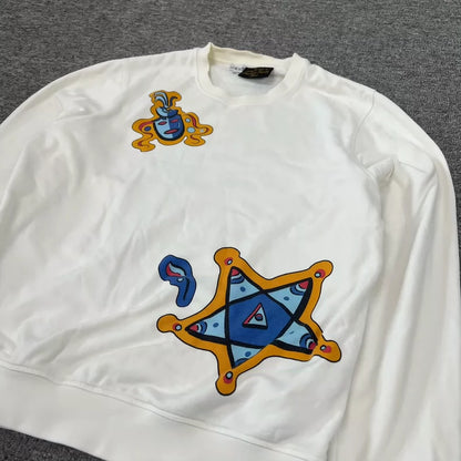 Loewe Graffiti Sweatshirt in White