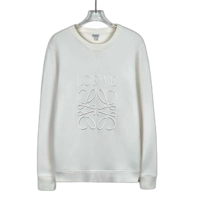 Loewe Embroidered Cotton Long Sleeve Sweatshirt