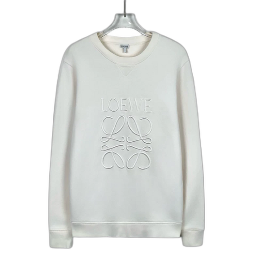 Loewe Embroidered Cotton Long Sleeve Sweatshirt