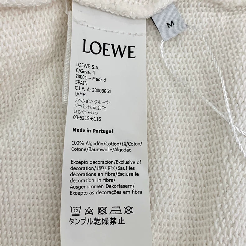 Loewe Embroidered Cotton Long Sleeve Sweatshirt