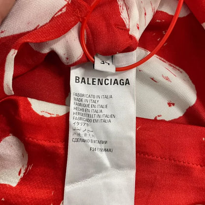 Balenciaga Heart Print Red Shorts