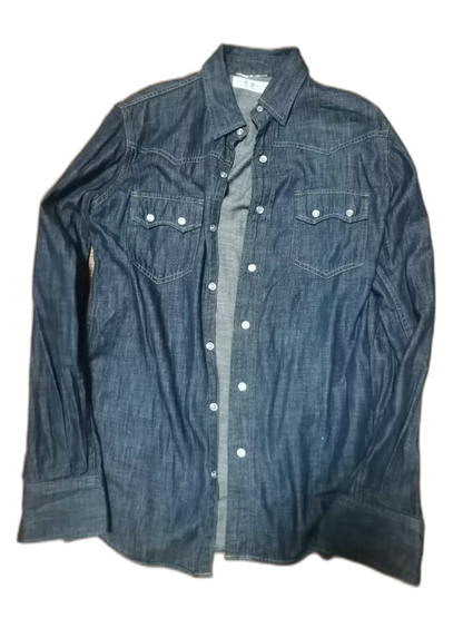 Saint Laurent Paris Denim Button-Up Shirt