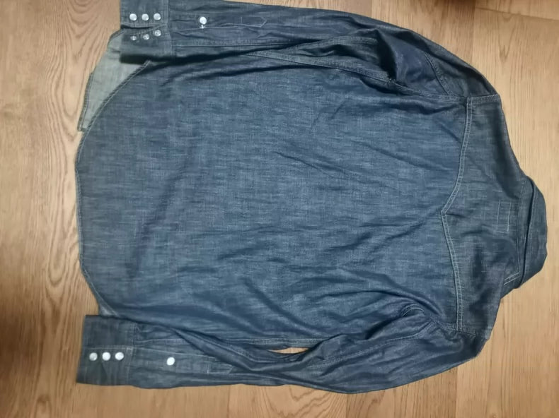 Saint Laurent Paris Denim Button-Up Shirt