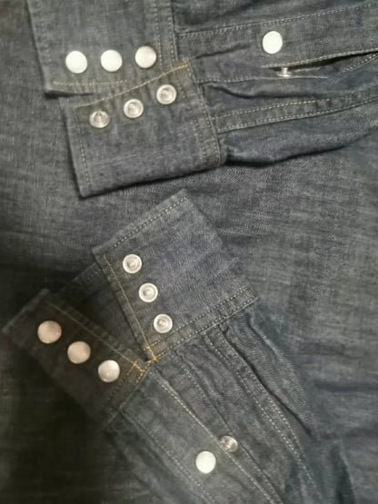 Saint Laurent Paris Denim Button-Up Shirt