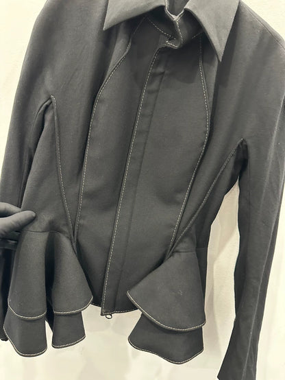 Yohji Yamamoto Black Wool Blazer