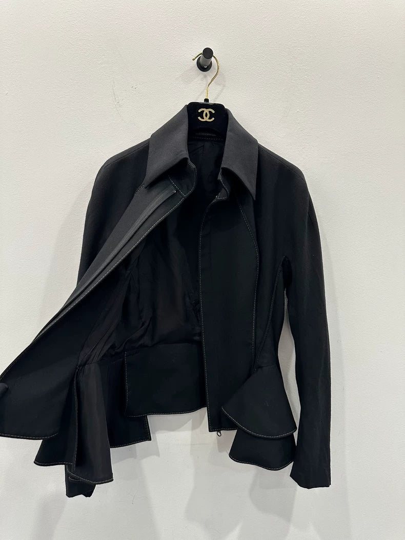 Yohji Yamamoto Black Wool Blazer