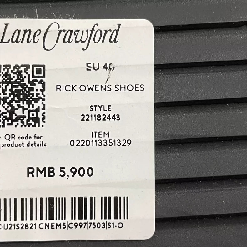 Rick Owens Black Platform Sandals