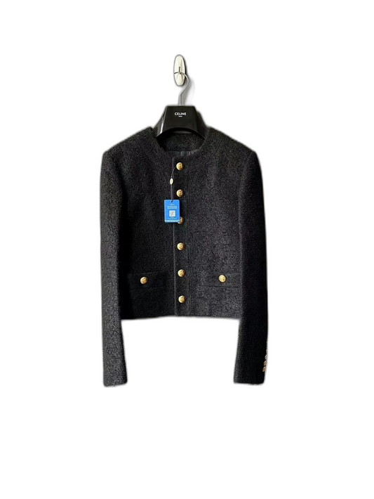 Celine Black Gold Button Jacket