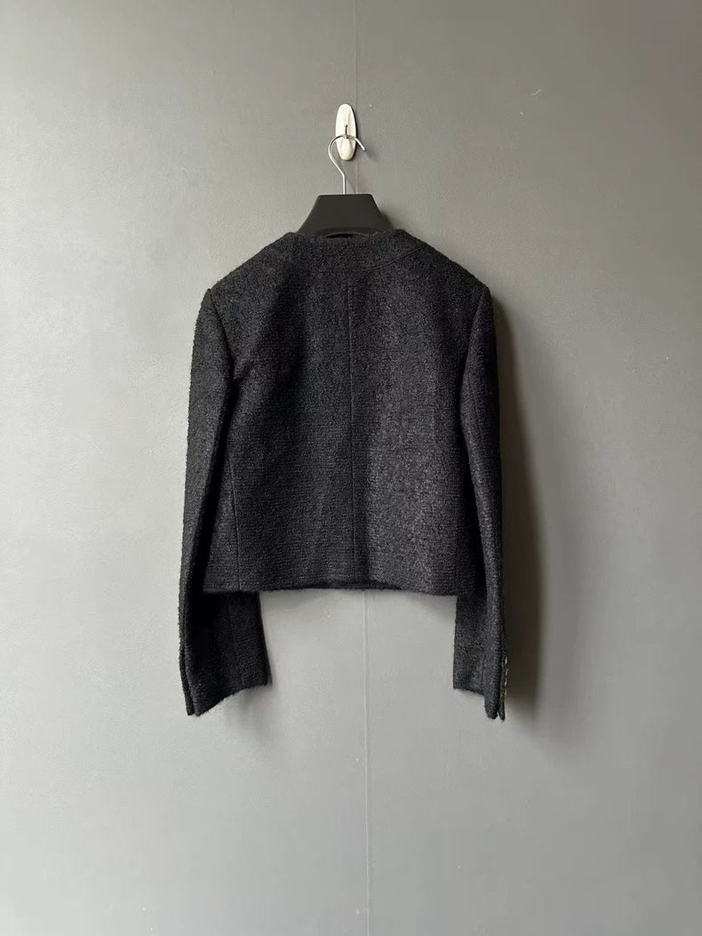 Celine Black Gold Button Jacket