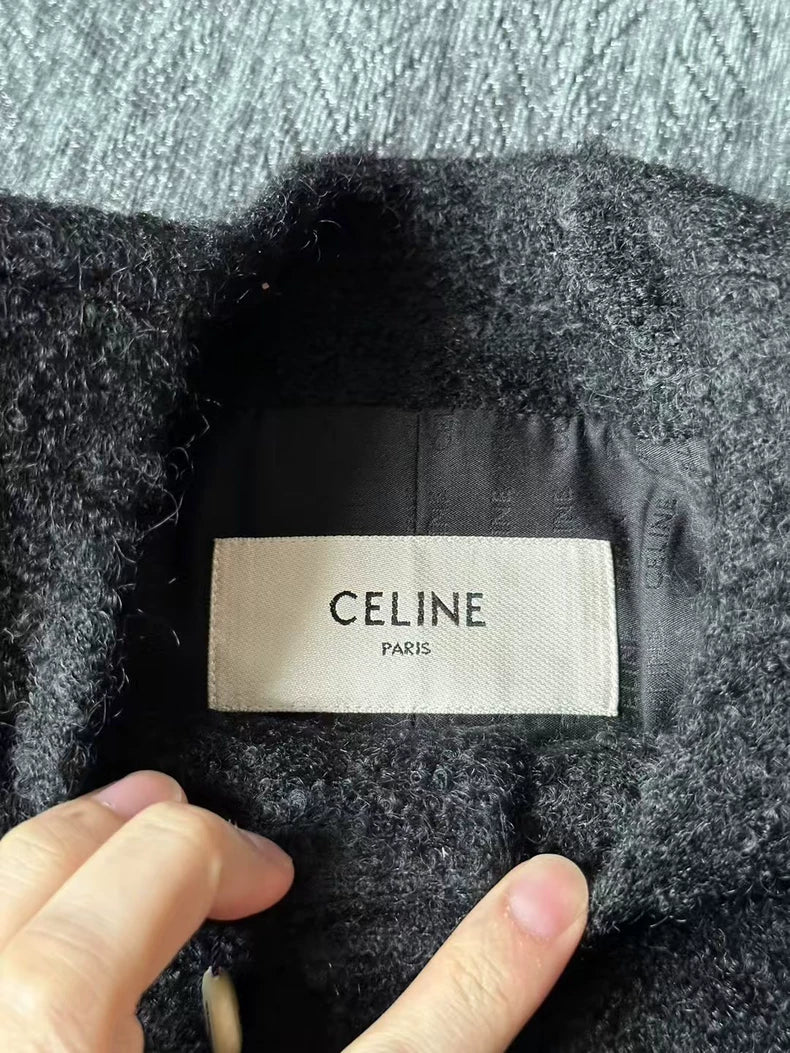 Celine Black Gold Button Jacket