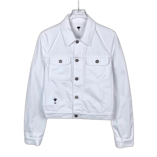 White Star Pattern Cotton Jacket