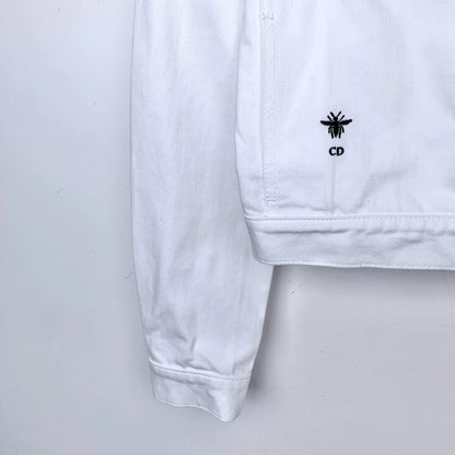 White Star Pattern Cotton Jacket