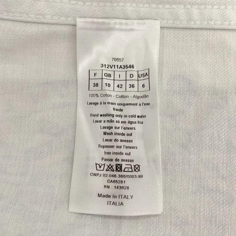 White Star Pattern Cotton Jacket