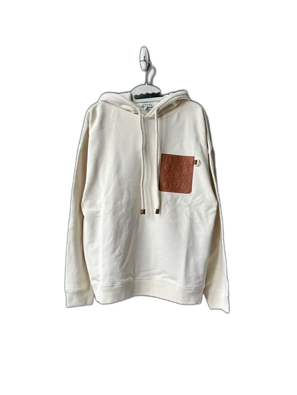 Loewe Leather Patch Hoodie Sweatshirt