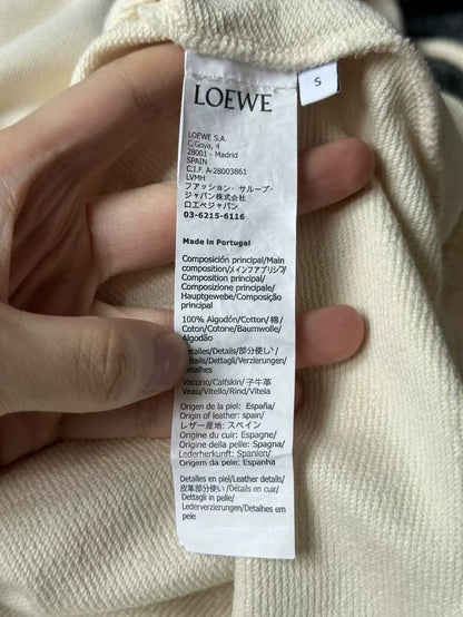Loewe Leather Patch Hoodie Sweatshirt