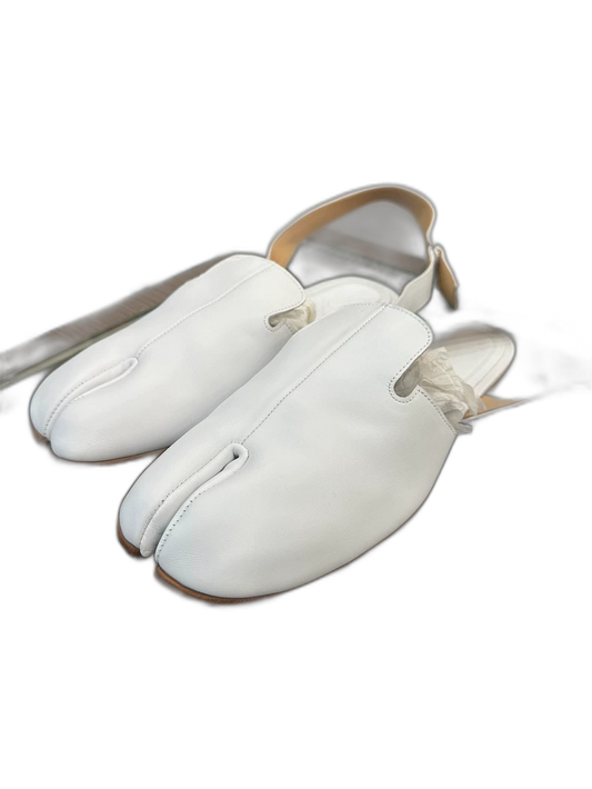 Maison Margiela White Tabi Shoes Size 38