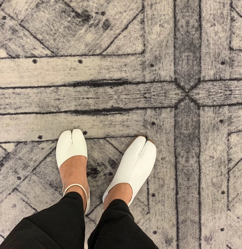 Maison Margiela White Tabi Shoes Size 38