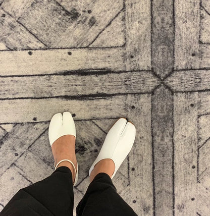 Maison Margiela White Tabi Shoes Size 38