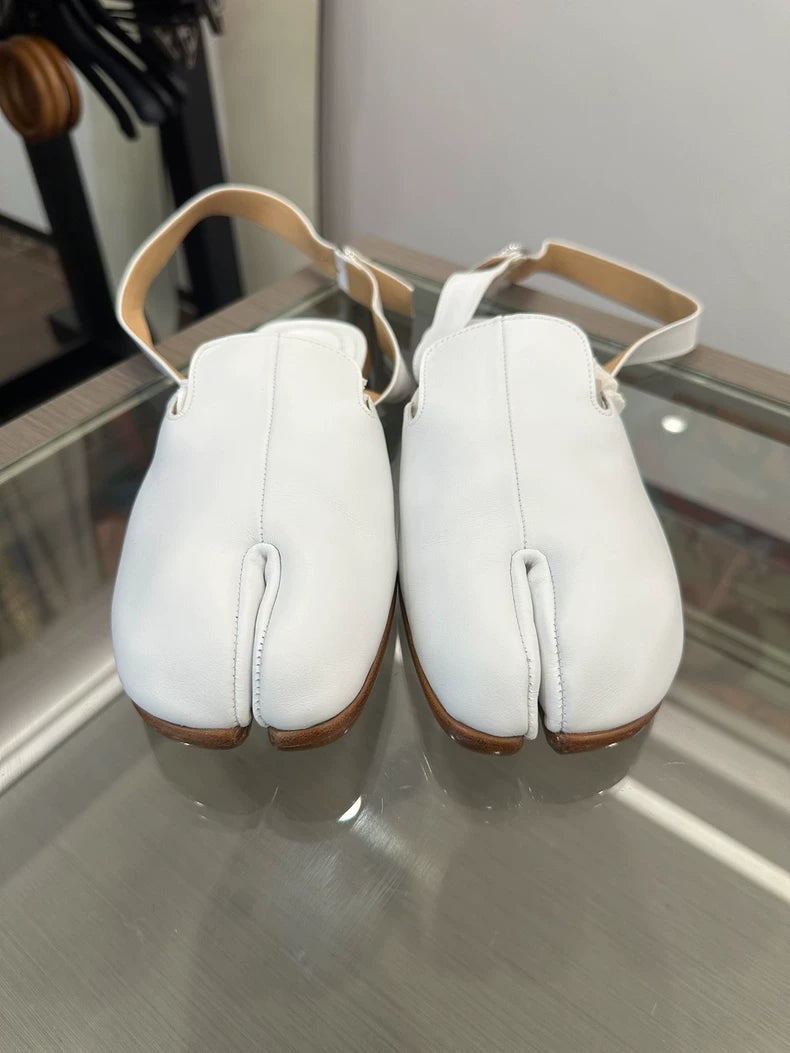 Maison Margiela White Tabi Shoes Size 38