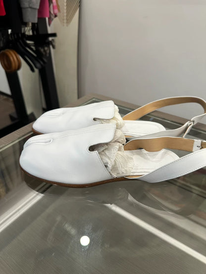Maison Margiela White Tabi Shoes Size 38
