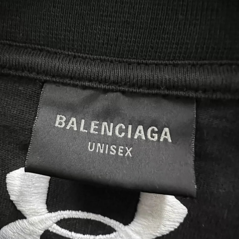 Balenciaga Black Short Sleeve Logo T-Shirt
