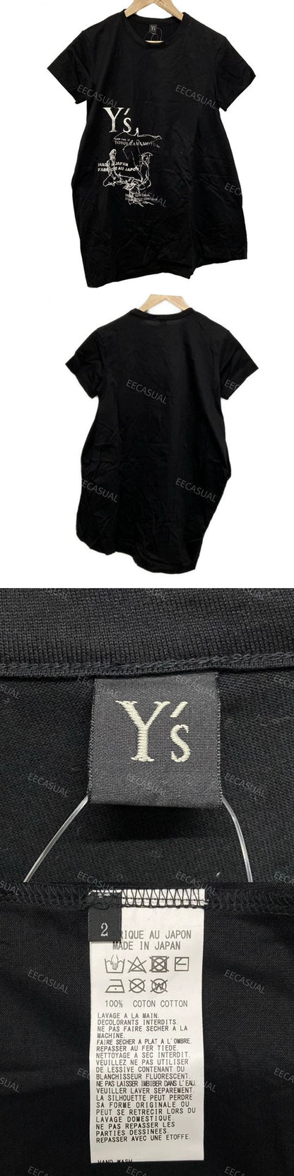 Black Y's Yohji Yamamoto Graphic T-Shirt