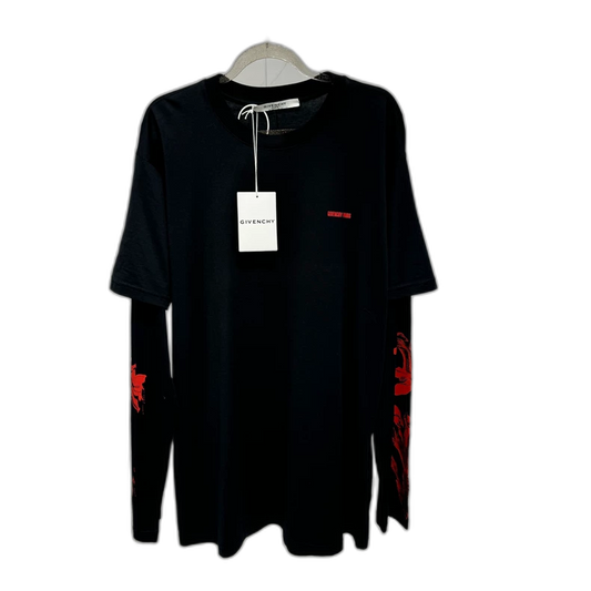 Givenchy Flame Logo Long Sleeve Sweatshirt