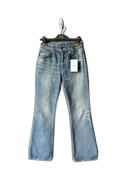 Celine Dylan Denim Jeans with Flare Legs