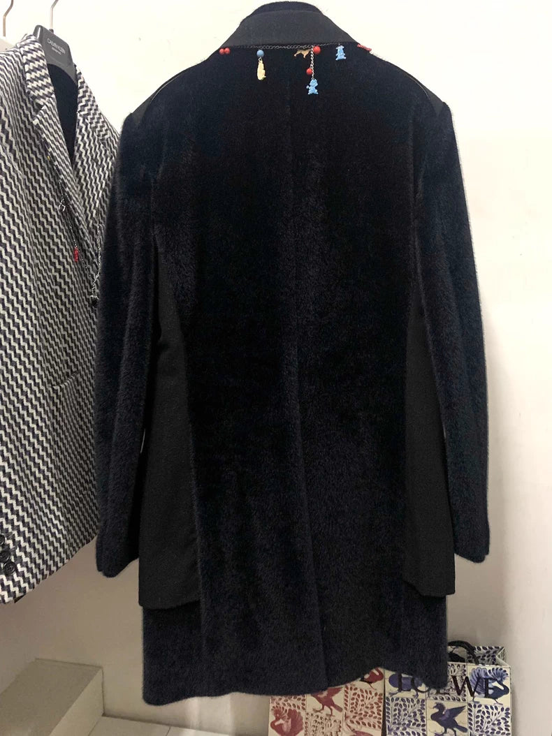 COMME DES GARCONS HOMME PLUS AW17 Fur Coat