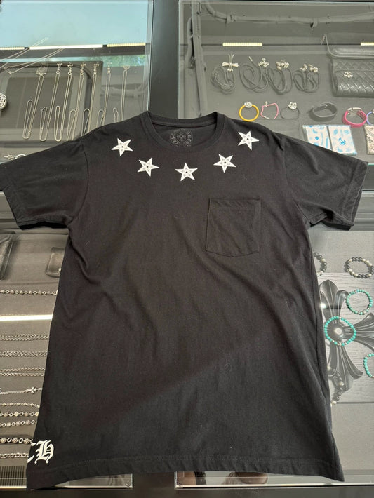 Chrome Hearts Black Star Short Sleeve Tee-yf