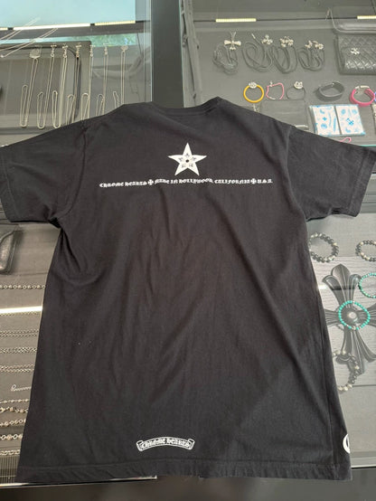 Chrome Hearts Black Star Short Sleeve Tee-yf
