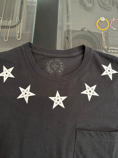 Chrome Hearts Black Star Short Sleeve Tee-yf