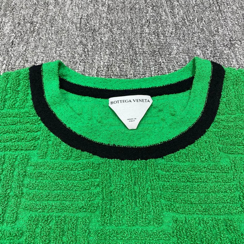 Bottega Veneta Green Towel Short Sleeve Top