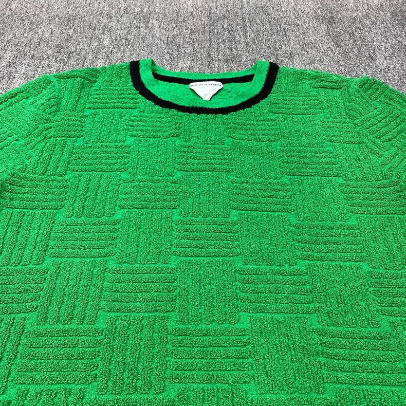 Bottega Veneta Green Towel Short Sleeve Top