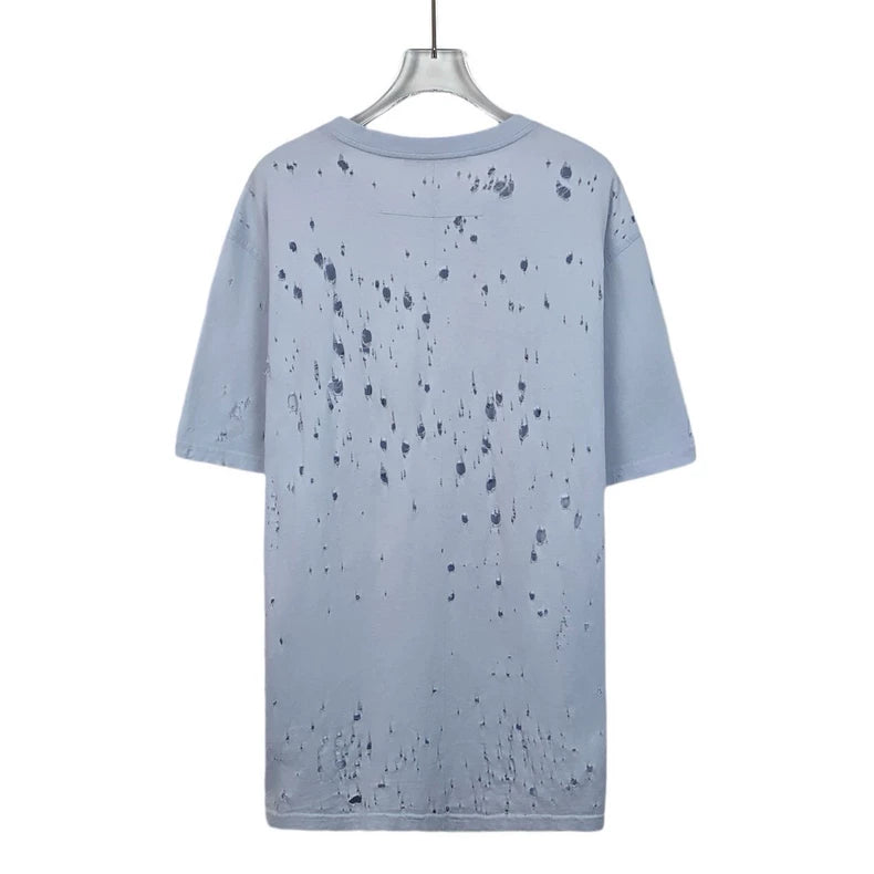 Givenchy Light Blue Logo Cotton T-Shirt