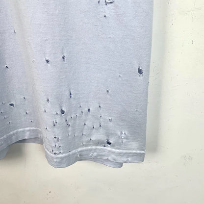 Givenchy Light Blue Logo Cotton T-Shirt