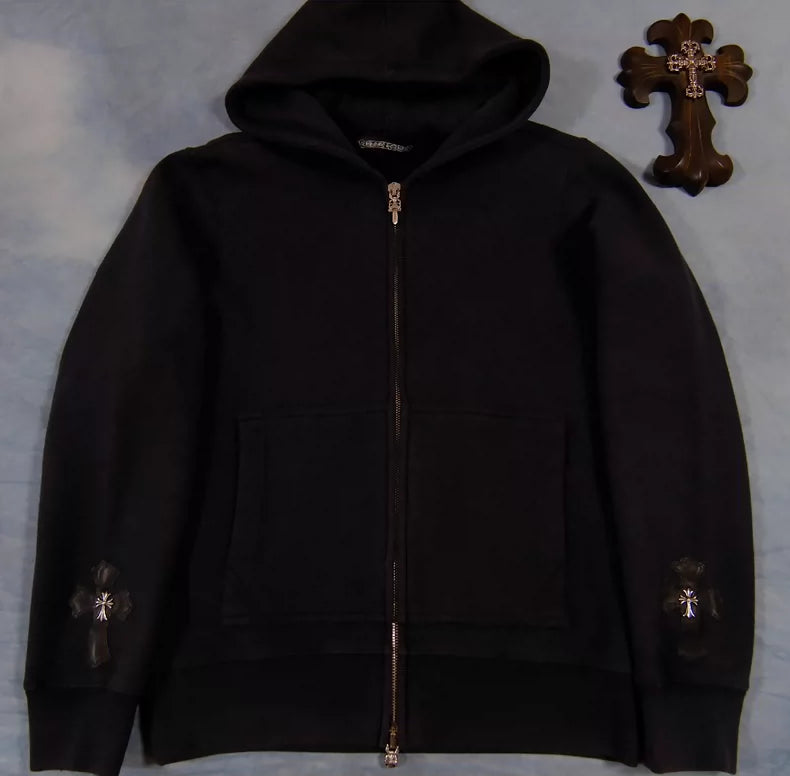 Chrome Hearts Cross-Zip Hoodie Jacket