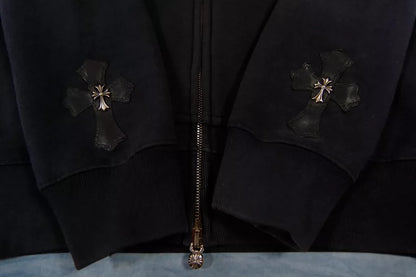 Chrome Hearts Cross-Zip Hoodie Jacket