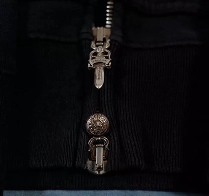 Chrome Hearts Cross-Zip Hoodie Jacket