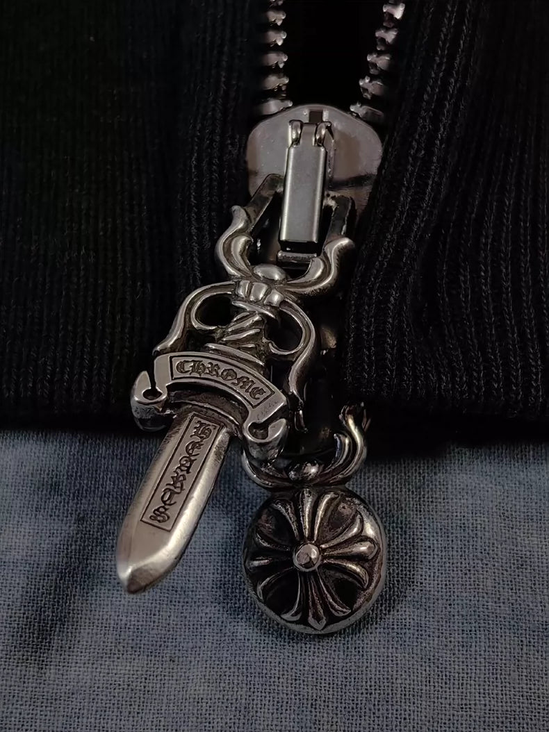 Chrome Hearts Cross-Zip Hoodie Jacket