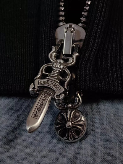 Chrome Hearts Cross-Zip Hoodie Jacket