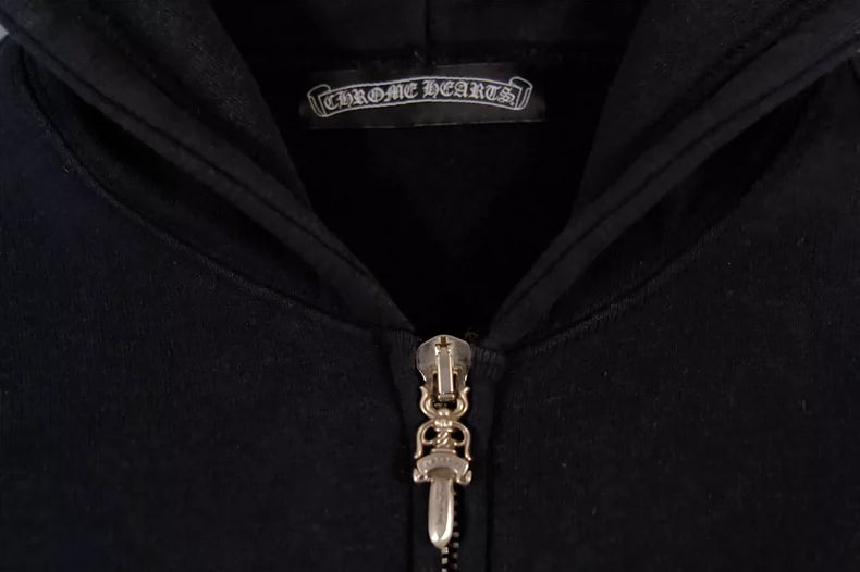 Chrome Hearts Cross-Zip Hoodie Jacket